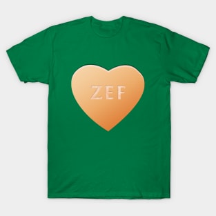 Zef Candy Heart - Orange T-Shirt